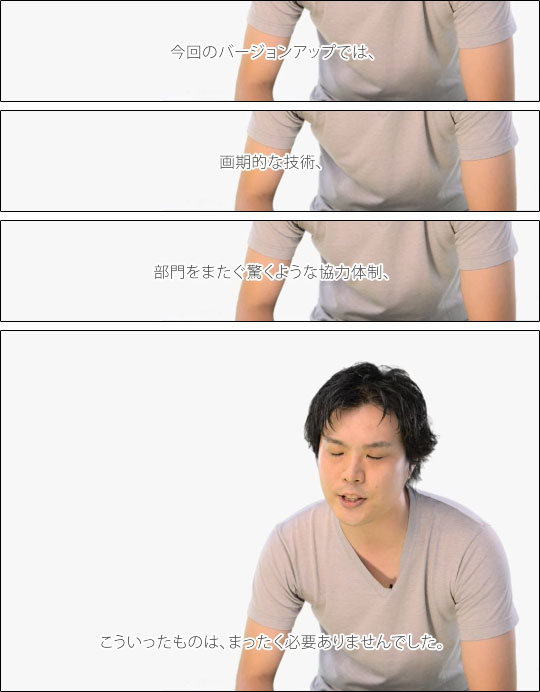 「部門をまたぐ驚くような協力体制、こういったものはまったく必要ありませんでした」