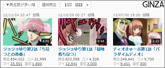 GINZAの場合